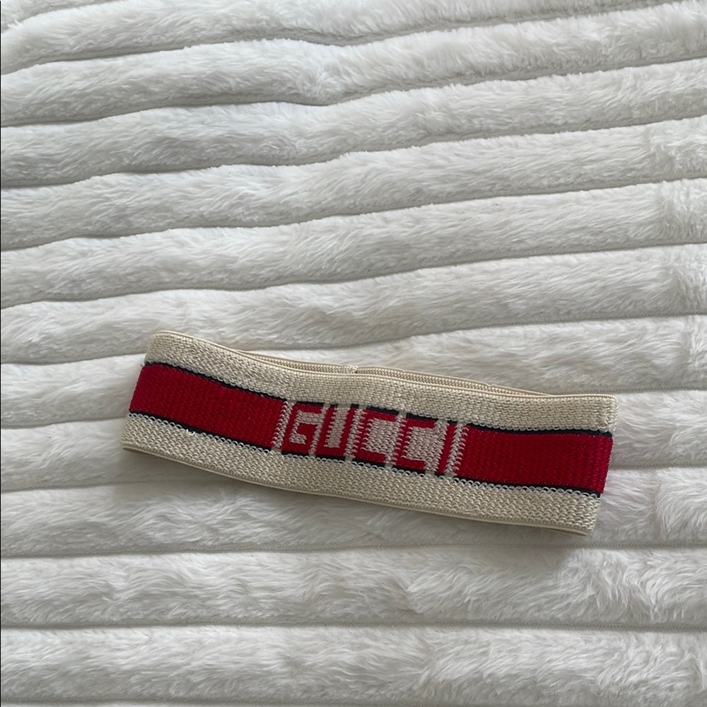 Gucci Cream and Red Headband